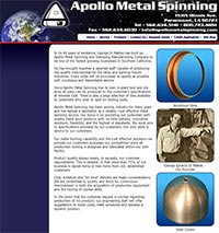 Apollo Metal Spinning - Home Page