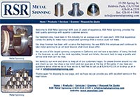 RSR Metal Spinning - Home Page