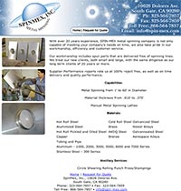 Spinmex, Inc. Metal Spinning - Home Page