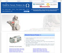 Vacuum Pumps, Edwards Vacuum Pumps, VacAero Vacuum Furnaces, Hamilton Vacuum Pumps